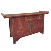 Antique Original Chinese Sideboard With Wing